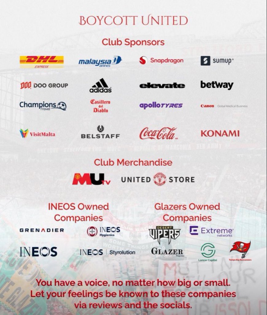 ImBuzor's tweet photo. Man United isn't being run — it's being destroyed. Glazers never should've owned this club. INEOS has made it worse, not better. Listen to the supporters or get out. #GlazersOut #BoycottUnited #mufc https://t.co/wNCbpDTw81