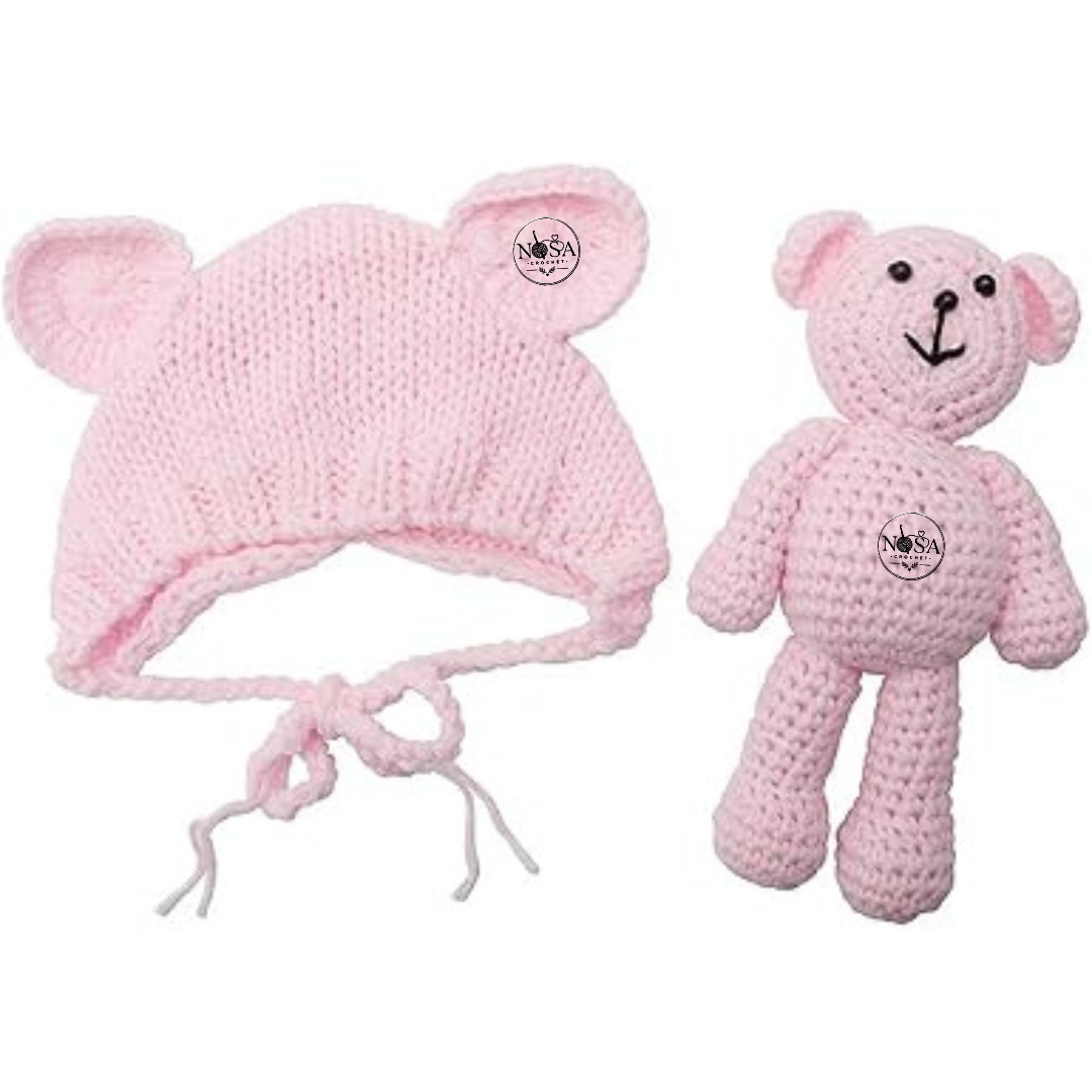 GrahamEiseck's tweet photo. A whimsical blend of cozy warmth and childhood charm. Meticulously handcrafted from soft yarn, these designs keep little ones snug and stylish, featuring playful frogs, buzzing bees, and sweet teddy bears. Which is your favorite: the pink bear set, https://t.co/bQ29xErh30