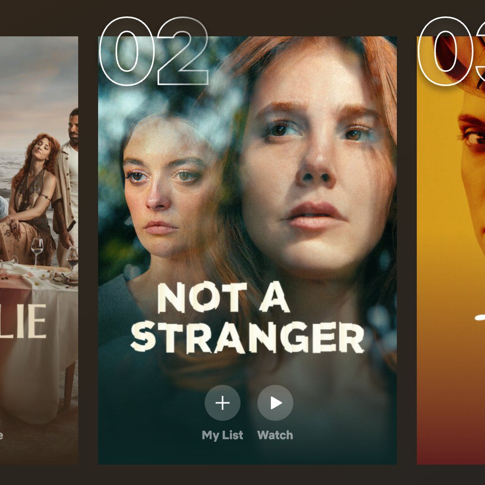 PopFestTR's tweet photo. Seni Tanıyorum, geçtiğimiz hafta 62 ülkenin Top 10 listesine girerek Netflix'in İngilizce olmayan yapımlar kategorisinde en çok izlenen ikinci dizisi oldu. https://t.co/nHYJRkiHZf