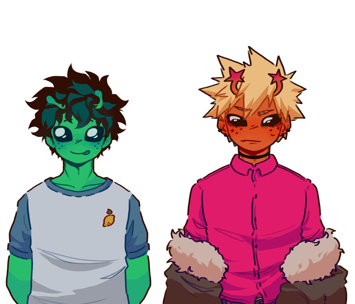Lemon_Yuls's tweet photo. mis wawas #bkdk #mha #bnha #Bakugou #Deku #art https://t.co/KJduvA2OOq