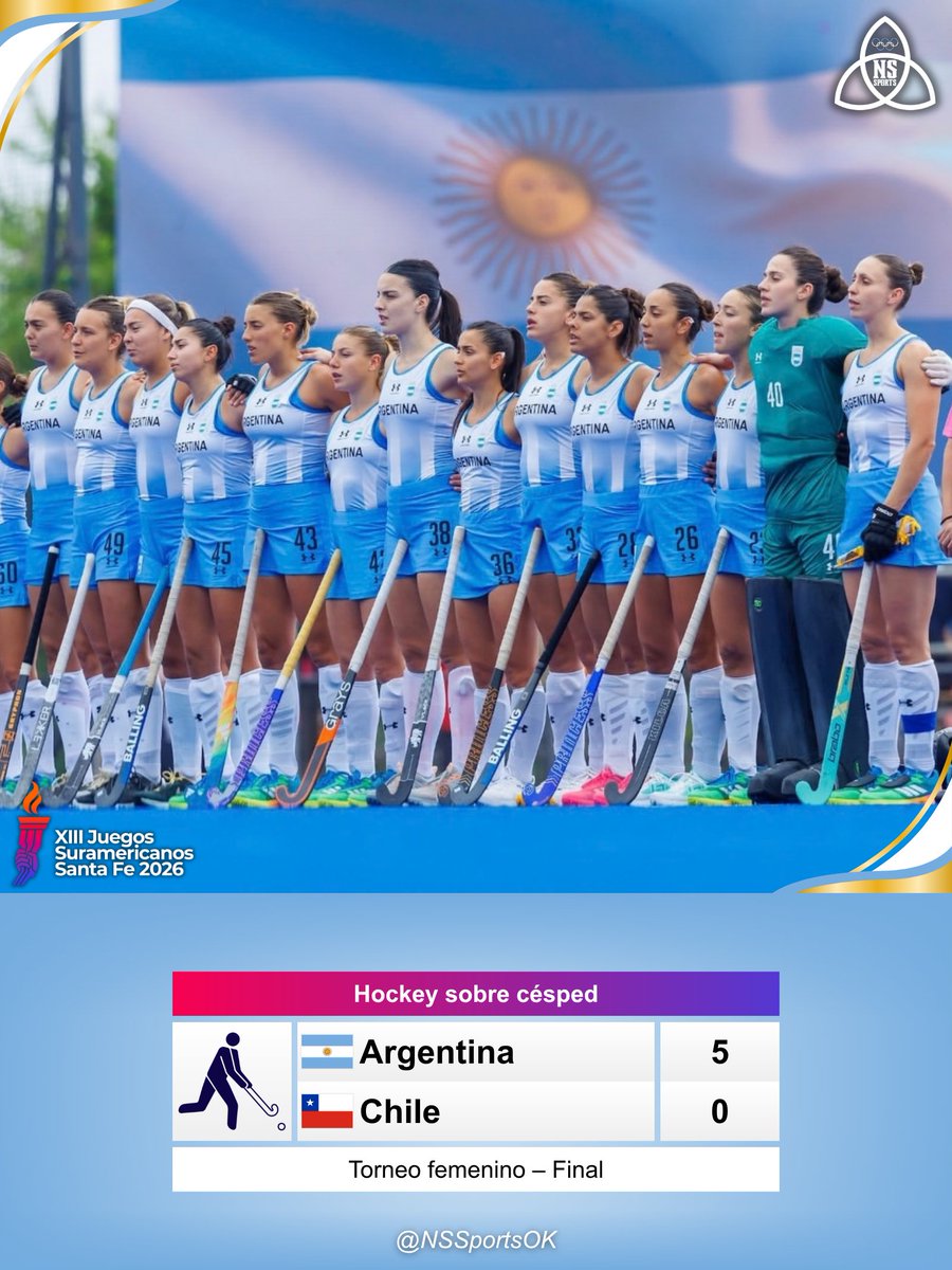 NSSportsOK's tweet photo. 🏑 ¡¡¡🇦🇷 LAS LEONAS SON CAMPEONAS SURAMERICANAS!!! 🥇 https://t.co/yxouf6R2as
