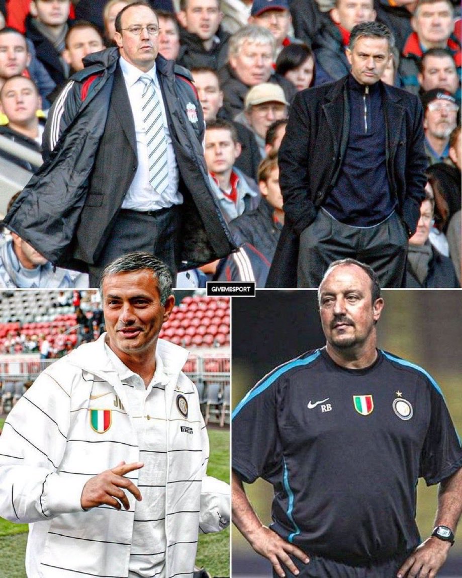 valentinCFC's tweet photo. Rafael Benítez's wife in 2015: 

"Rafa has made a career out of cleaning up after José Mourinho's mess."

José Mourinho's response: 

"The lady is a bit confused. Her husband went to Chelsea to replace Roberto Di Matteo and he went to Real Madrid and replaced Carlo Ancelotti."

"The only club where her husband replaced me was at Inter Milan, where in six months he destroyed the best team in Europe at the time."

"For her also to think about me and to speak about me, I think she needs to occupy her time, and if she takes care of her husband’s diet she will have less time to speak about me."