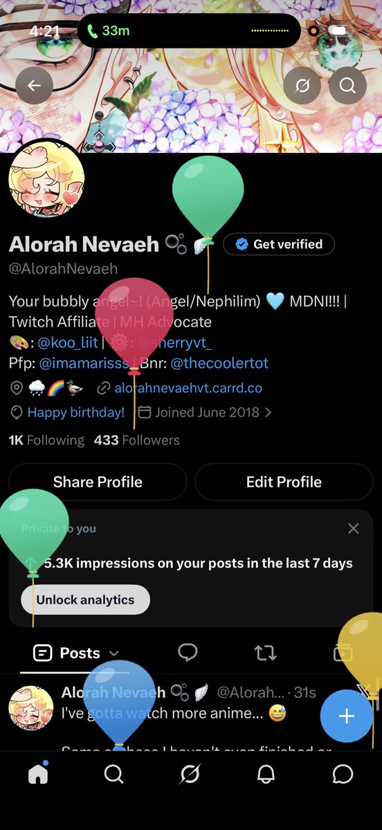 AlorahNevaeh's tweet photo. YATAAA~!!! It’s my birthday~!! 🥳🎉🩵

I got my nails did and everything! I hope you like them~ https://t.co/rMvwORoRRL