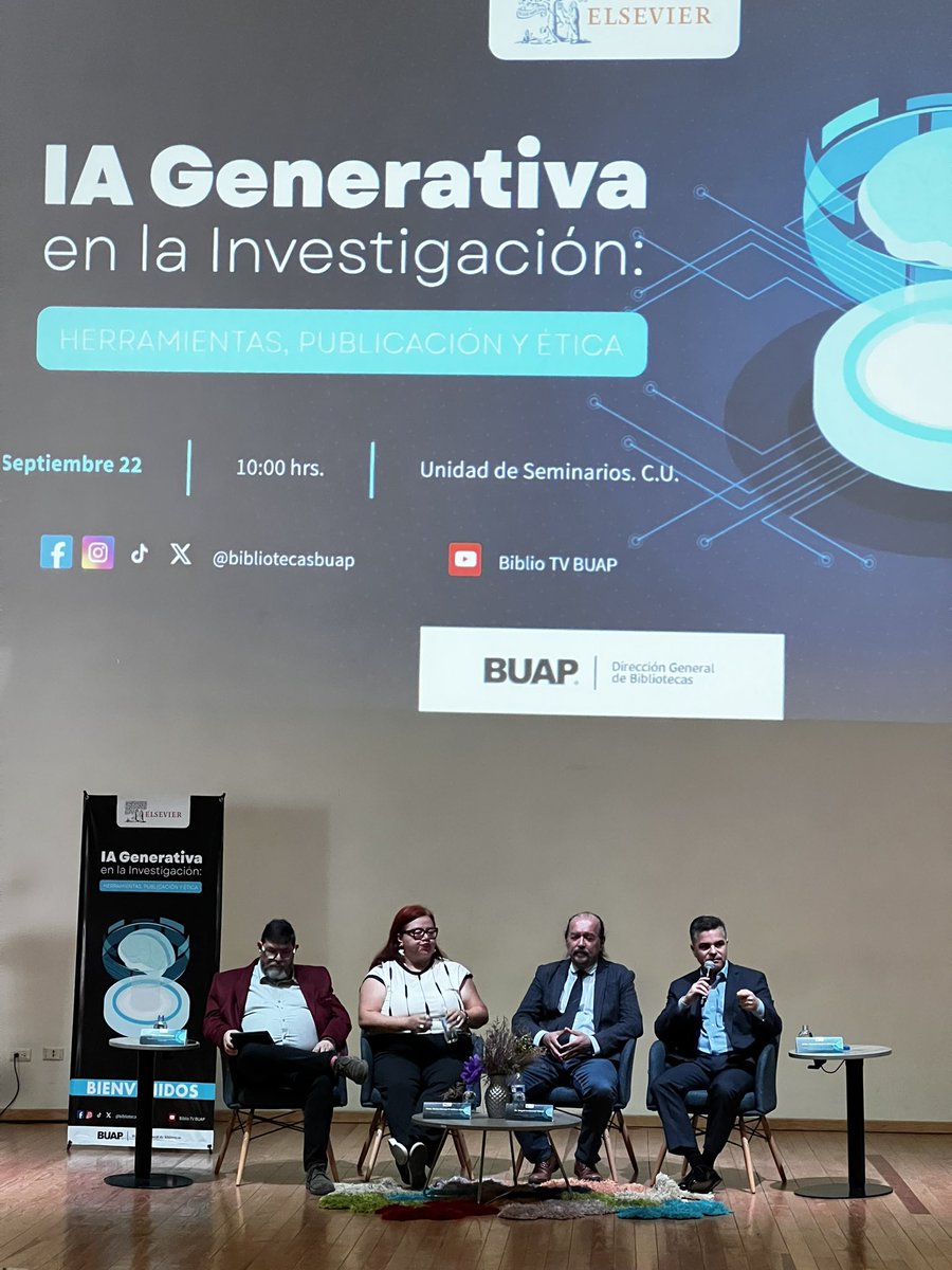 AuraBuap's tweet photo. 🌐🦾 Desde las universidades, la Inteligencia Artificial está transformando los procesos de enseñanza e investigación.

Estamos frente a un reto adaptativo que nos exige proteger la soberanía cognitiva de nuestros estudiantes.

💬 Panel de expertos “#IA en la academia: experiencias, oportunidades y retos para la investigación”.

@BUAPoficial @ElsevierConnect