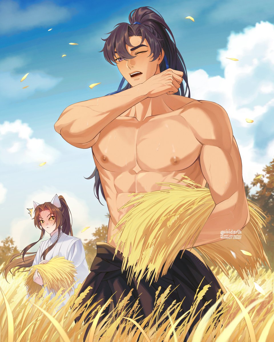 vividarth's tweet photo. A very hot day 🌾

#2ha #二哈和他的白猫师尊 #ranwan https://t.co/fai7cZ5Oqm