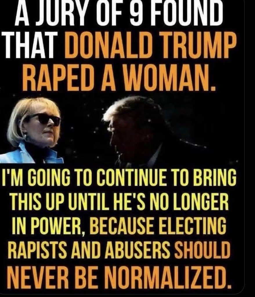 MrSpiritsRaven's tweet photo. @bkaydw @anneapplebaum #PedophileTrump 
#RapistTrump
#34CountConvictedFelon 
#LiarTrump
#PervertTrump 
#SexualPredatorTrump
#ChildMolesterTrump https://t.co/1mCytO9KZZ