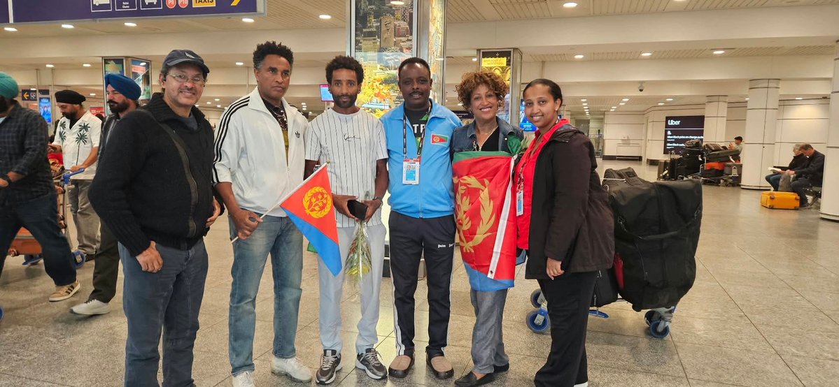 GhideonMusa's tweet photo. Red Sea Camels rider Merhawi Kudus has arrived in Montreal, Canada, for the 2026 UCI Road World Championships. https://t.co/kcQgLE8RI3