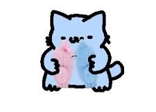 meowssacre's tweet photo. Sometimes I pretend our plushies are us and I make em kiss. 💋 https://t.co/fNUTBhK2Xy
