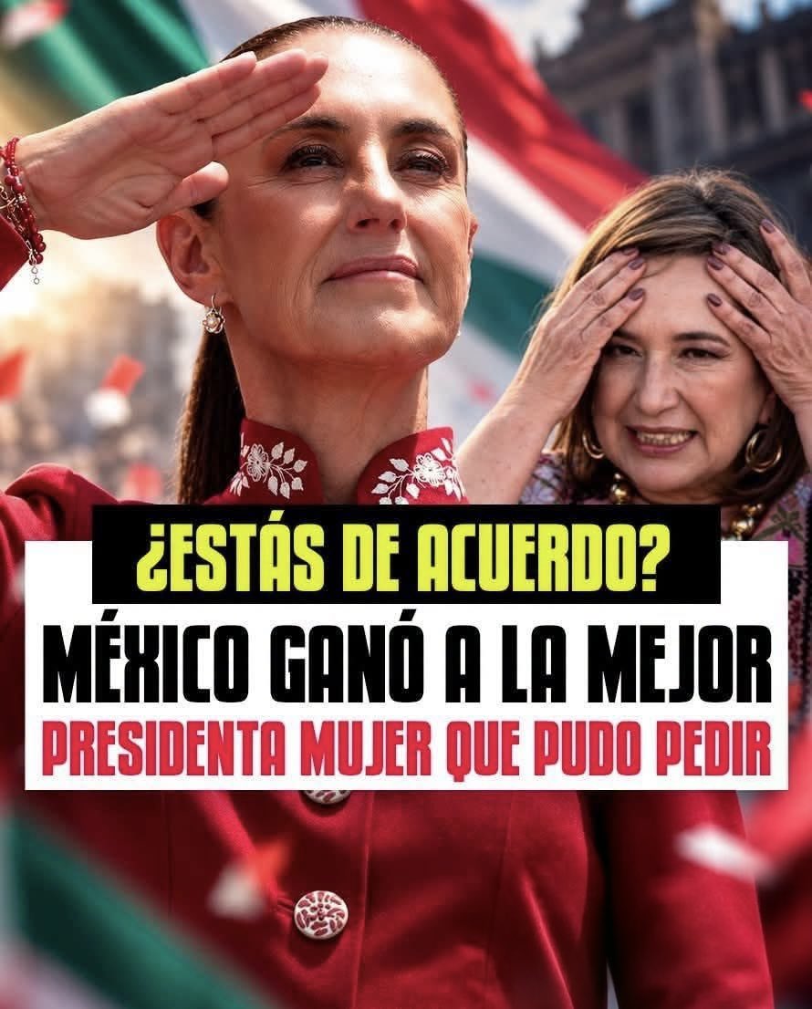 Oficial_Vicman's tweet photo. 🇲🇽🔥 MÉXICO TIENE HOY A LA PRESIDENTA MEJOR EVALUADA DE LATINOAMÉRICA https://t.co/GP6lQ4FLJO