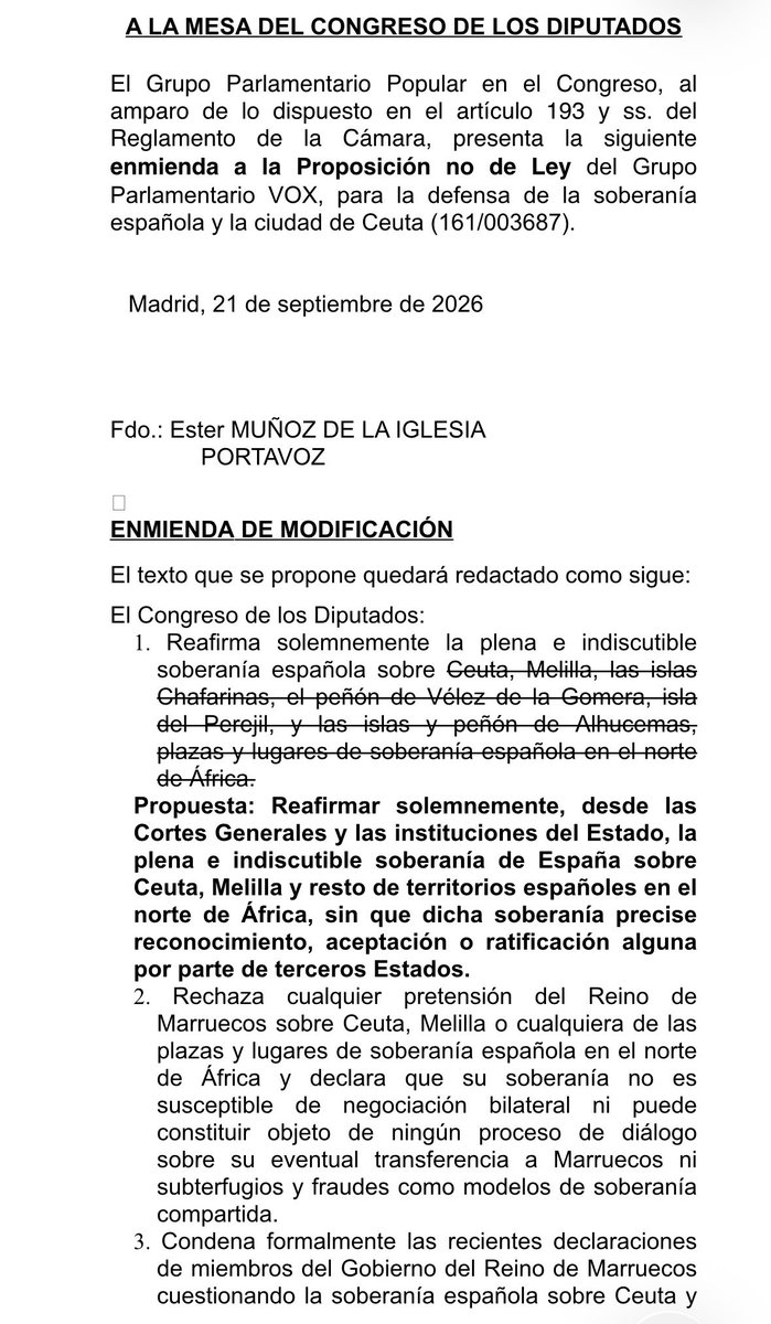MunozAbrines's tweet photo. Como siempre jugando a las medias verdades o mentiras .
El PP ha presentado esta enmienda, que mejoraba el texto y no la han querido votar. 👇👇 https://t.co/XpndlhUUJh