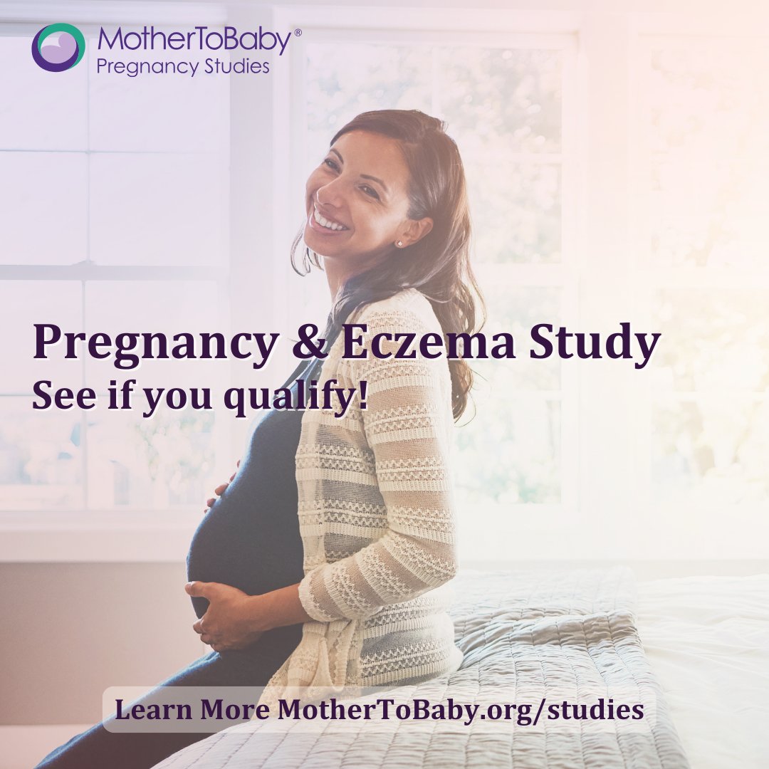 MotherToBaby's tweet photo. Pregnancy &amp; EBGLYSS® (lebrikizumab-lbkz)? Join our study on eczema during pregnancy at https://t.co/bqRRGUK74a or call us at 877-311-8972. https://t.co/dfq2lCZSGc