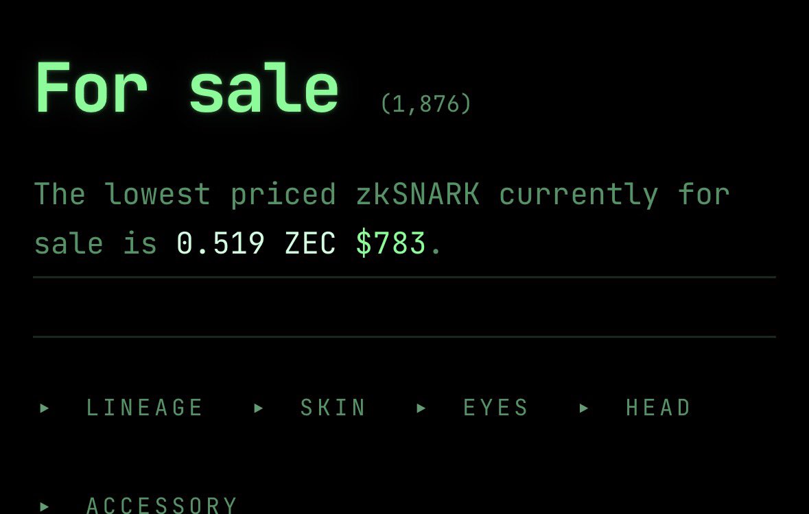 0pmcapital's tweet photo. To be completely honest, yeah these look good

but I don’t have a bullish thesis for them atm

It isn’t an ETH mint and it isn’t an inscription. ZSAs aren’t on mainnet yet, so zkSNARKs today is a ZEC-settled “identity claim”, not a fully native shielded asset. https://t.co/eqpbybNG8i