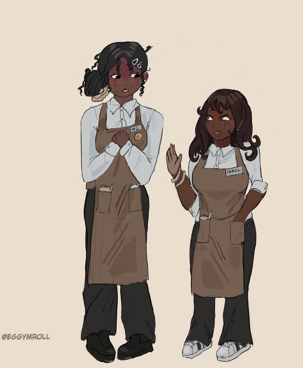 eggymroll's tweet photo. Drawings of Carol (TFC) + My MC. I hope her character is explored more in day 3 :)
#tfc #thefreakcircus https://t.co/rP4jlgOy9h