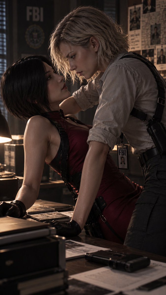 CineShotAI's tweet photo. This interrogation is getting a little too personal… #AdaWong #GraceAshcroft #ResidentEvilRequiem https://t.co/4SSQxRJcAU