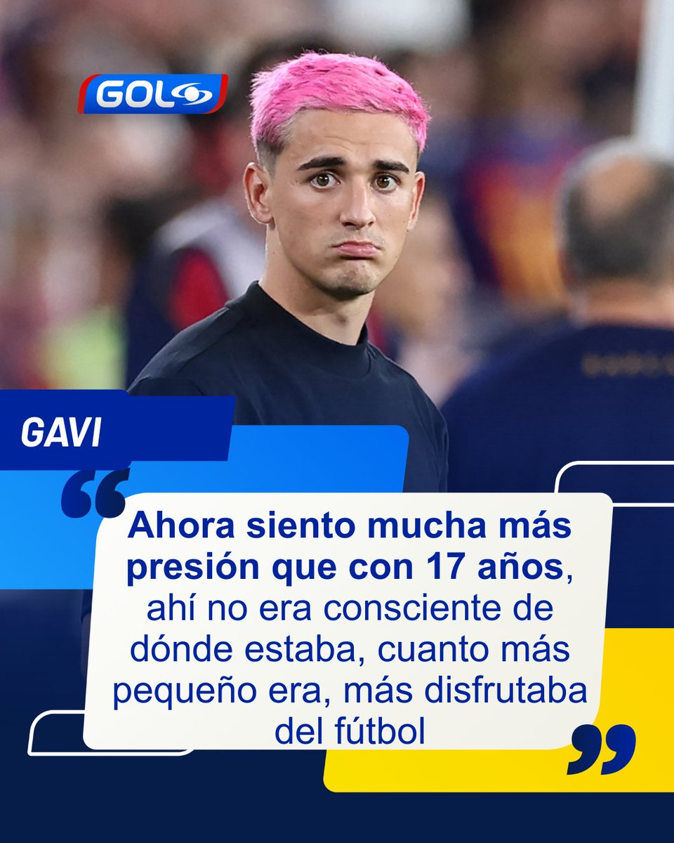 GolCaracol's tweet photo. Gavi, jugador del Barcelona 🔵🔴, dejó una particular reflexión sobre su carrera deportiva ⚽ ¿Qué opinan de lo que dijo? 🤨 ¡Nos vemos en los comentarios 👇🏻! #GolCaracol #SiempreFutbol 🇨🇴 https://t.co/2stjyXfXag