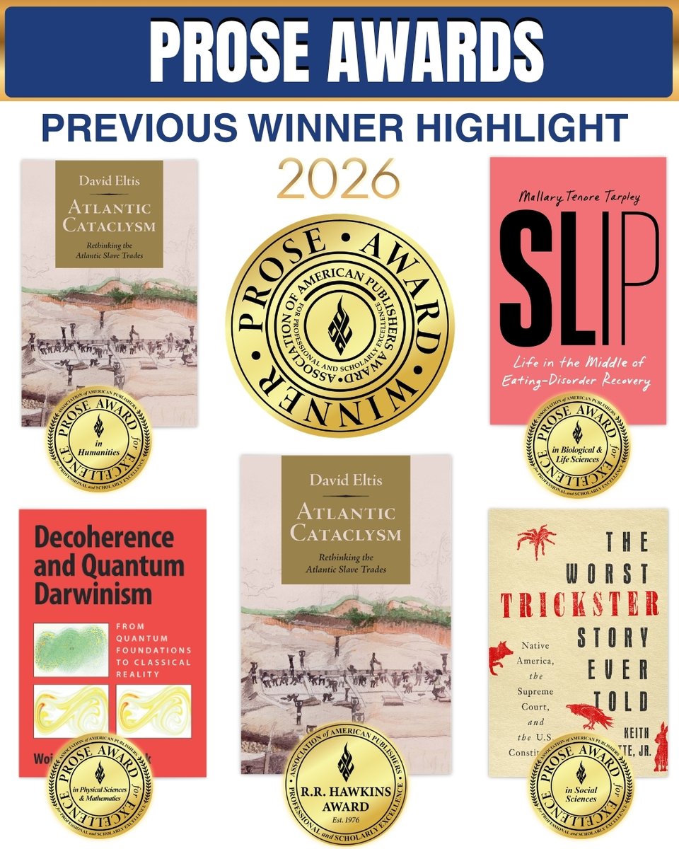 AmericanPublish's tweet photo. With the deadline to apply for this year's PROSE Awards rapidly approaching, we are highlighting last year's winners.

Want to join these incredible titles in receiving PROSE recognition? Enter today!
https://t.co/w2SmCaaOYC https://t.co/IcrxCnUSsn
