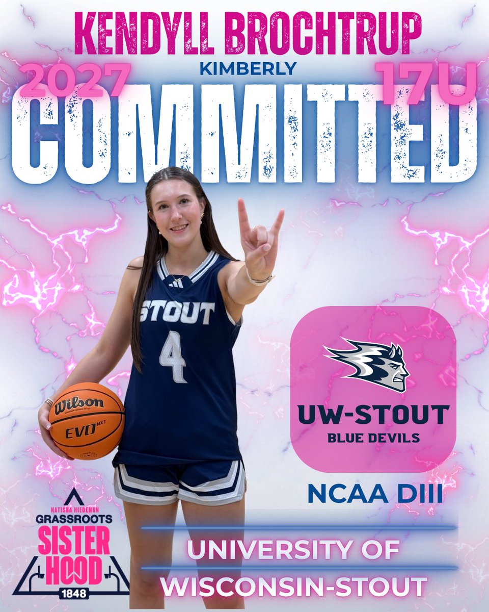 Team1848girls's tweet photo. Congrats Kendyll!!!

@kbrochtrup1 has committed to play at the next level.  Playing at @BlueDevilsWBB 🏀

So proud of her! https://t.co/Nygtzayw5P