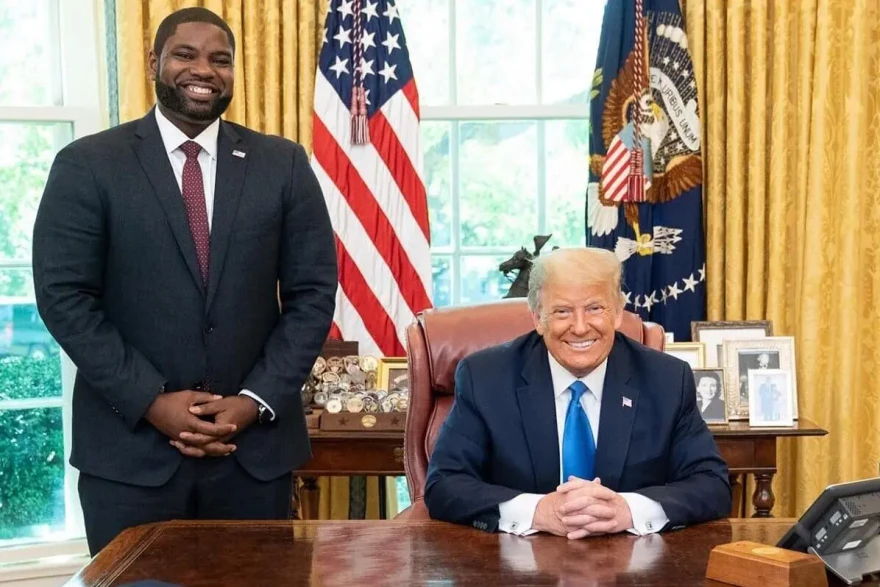 NewsWire_US's tweet photo. Byron Donalds Strips Trump From Florida Gov Campaign Site as President’s Home-State Approval Collapses https://t.co/XnsDiQkBke
