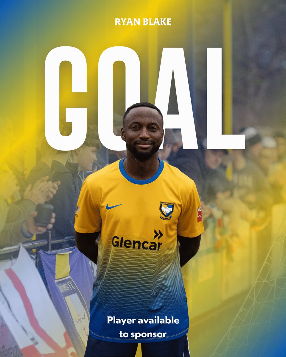 BerkoFC's tweet photo. ⏱87’ | GOALLLLLL

HE’S BEEN SEARCHING AND HES REWARDED!
 🟡BFC 1-2 HAN🔴

#upthecomrades #berkofc https://t.co/h0JlbItvNk