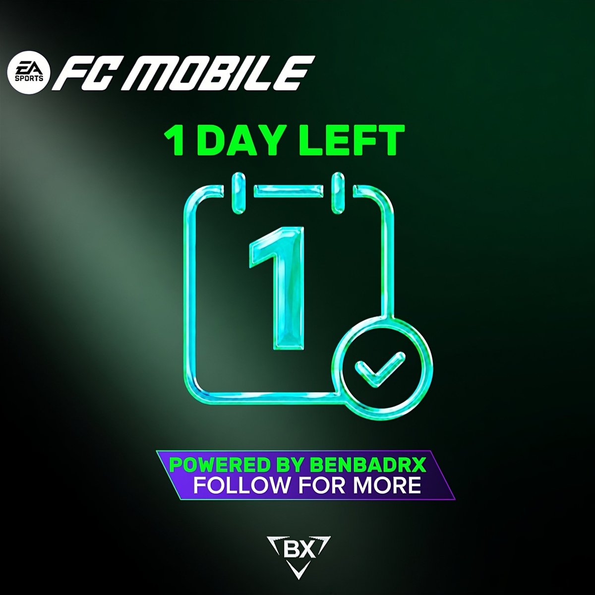 BenBadrX's tweet photo. Just one day left until the launch of FC Mobile 27 โณ
Do you think there will be a surprise with Thursdayโs refresh or not? ๐ค
#fcmobile #fcmobileupdate https://t.co/fNzVyJpBTP