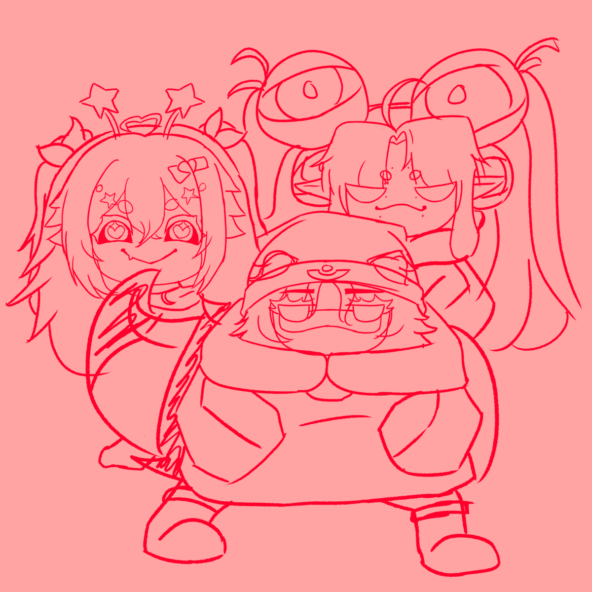 SpompertSpompin's tweet photo. I love my eVil friends~
#vtuber #spompart #meruseum #trillustration https://t.co/8SrJVxt3Ka