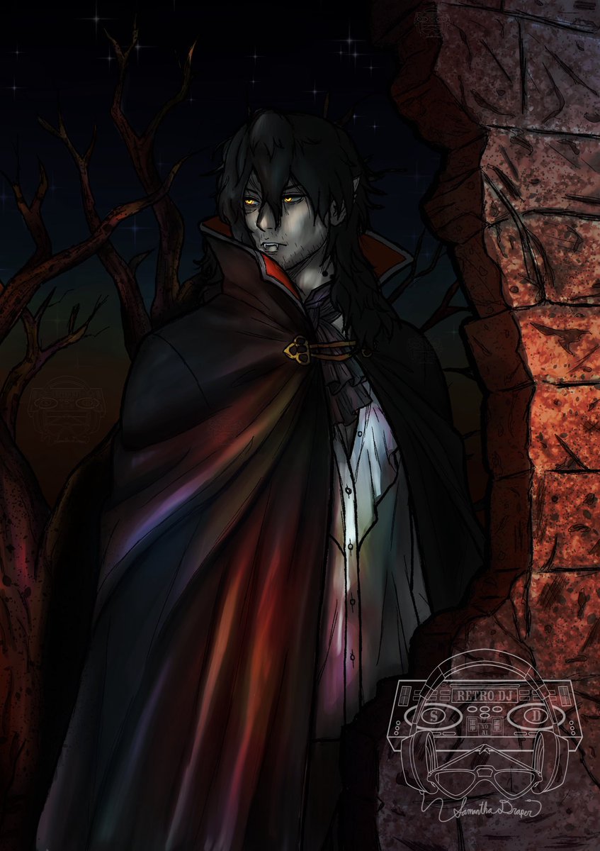 XxRetro_DJxX's tweet photo. 🎶Hoa, Hoa, Hoa, Hoaaaa🎶

It’s SPOOPY SEASON!! Time for VampZawa to come out and play! 
@ChrisWehkamp 

#mhafanart #bnhafanart #aizawashouta #spoopyseason #hoahoahoaseason https://t.co/TA0jJBu1xP