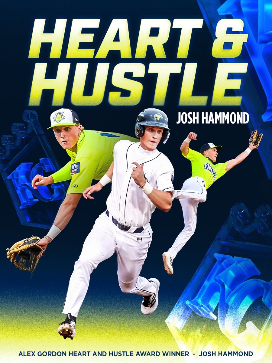 ColaFireflies's tweet photo. Congratulations to Fireflies INF Josh Hammond, winner of the Royals 2026 Alex Gordon Heart &amp; Hustle Award! Let's Glow✨ https://t.co/8Cb2mJphVE
