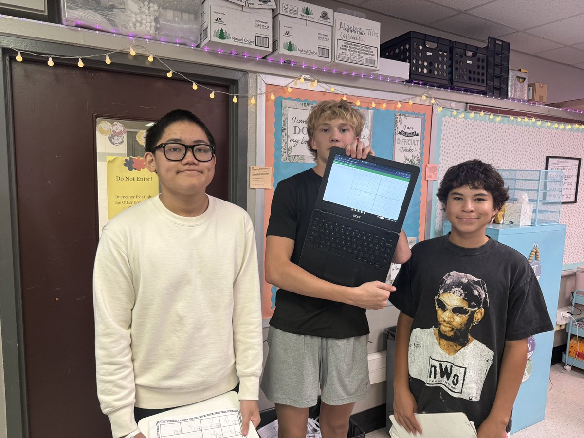 MidlandLFHS's tweet photo. Today in Ms. Mann’s class, students teamed up for a scavenger hunt review to put their skills to the test and prepare for tomorrow’s test!🔍✏️

#leefreshmanhighschool #mathinaction #learningtogether #familee #midlandisd https://t.co/NfpnCSp5eF