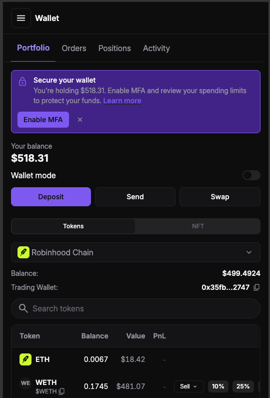 zenerbabax's tweet photo. Seriden yapın. 
X Hesabı bağla 
Sonra verdiği cüzdana fee parası at
Swap'a bas
Base to RH swapla
Sonra tokeni bas fee claim et 
500 usd kazandım. 
Ayarları resimdeki gibi ayarlayın.
https://t.co/owQDVQJMDh https://t.co/KBs8xkTdbS