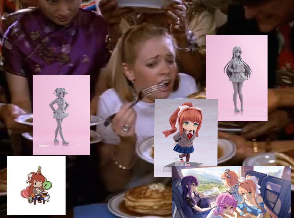 justqonika's tweet photo. genuinely how ive felt this past anniversary <3 im so happy #ddlc #dokidokiliteratureclub (art by satchely!) https://t.co/XV7seJMqIa