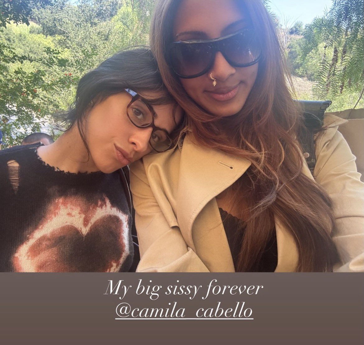 portalcamilabr's tweet photo. Lara Raj com Camila Cabello via Instagram Stories: “Minha irmã mais velha pra sempre” https://t.co/FAiye8wXeM