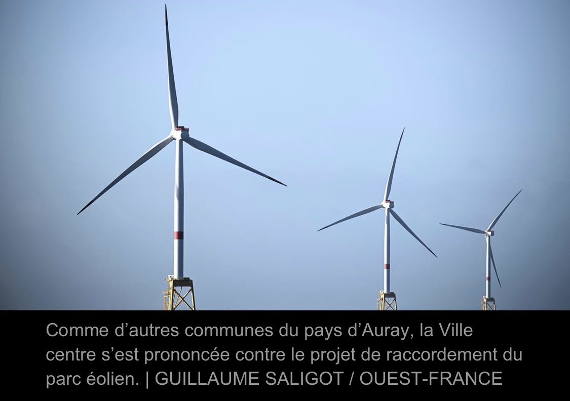 UFPA57000's tweet photo. ÉOLIENNES FLOTTANTES EN BRETAGNE SUD ; Le conseil municipal d’Auray (Morbihan) s’est prononcé, ce mardi 22 septembre 2026, CONTRE le projet de raccordement à terre du projet de parc éolien de Bretagne sud.
👏👏👏 https://t.co/pl9LlI65iM