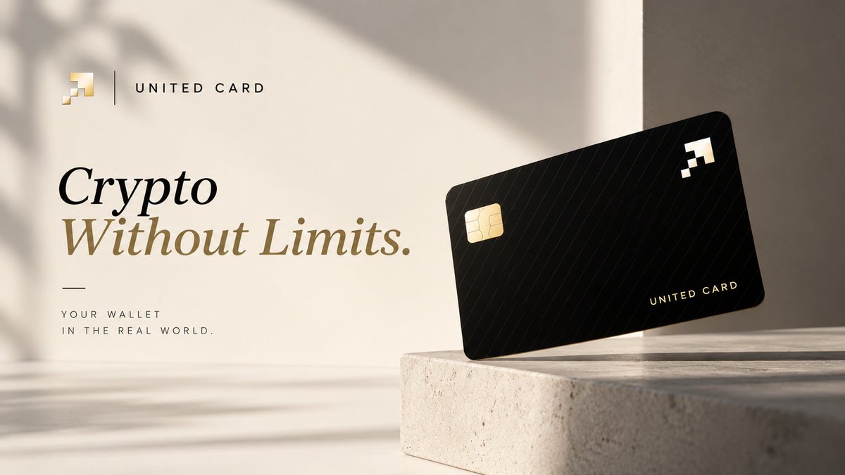 TryUnitedCard's tweet photo. United Card is designed to bring crypto closer to everyday spending through a simple, wallet-first card experience. The platform connects your crypto wallet with a virtual or physical card, creating a practical bridge between digital assets and real-world payments.

The focus is on keeping the experience simple while giving users visibility into their card activity, transactions, and spending. With wallet connectivity, supported crypto assets, and a streamlined card interface, United Card is built around one clear idea: your crypto should be easier to use beyond the wallet.

Connect your wallet. Access your card. Spend crypto.