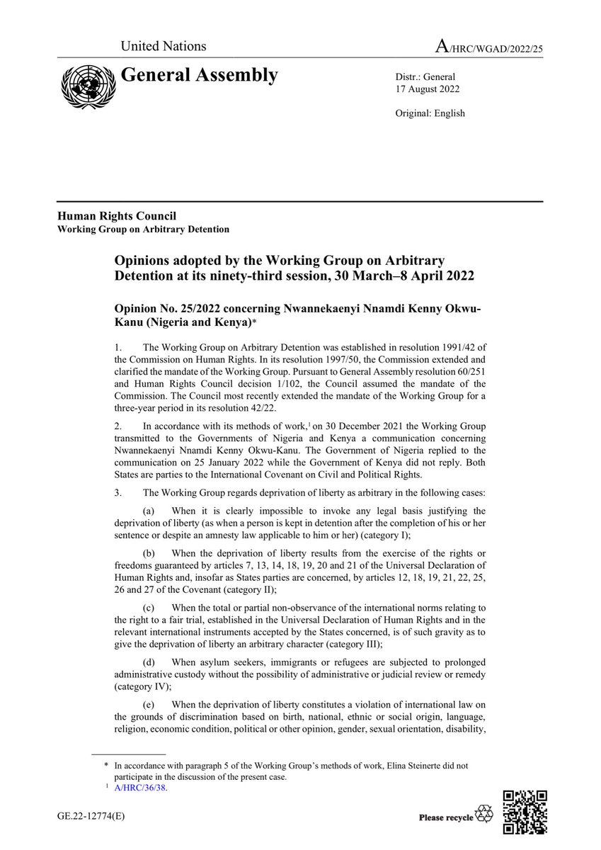 Solomon_Egbo's tweet photo. We call on the international community, the UK Foreign Office @UKinNigeria @FCDOGovUK , and global human rights organisations to urgently review the continued unlawful detention of Mazi Nnamdi Kanu. Self-determination is a fundamental right protected under international law. Legal frameworks must be respected, and justice must prevail without further delay. #FreeMaziNnamdiKanuNow #HumanRights 

Official Notification Cc:
@realDonaldTrump @andyburnham @AngelaRayner  @WhiteHouse @netanyahu @IsraelMFA @Ed_Miliband @SecRubio @vonderleyen @FCDOHumanRights @HouseofCommons @UKHouseofLords @GermanyDiplo @francediplo_EN @francediplo @EUCouncil @Europarl_EN @EU_Commission @DutchMFA @SwissGov @NorwayMFA @ItalyMFA @GiorgiaMeloni @SpainMFA @SweMFA @BelgiumMFA @PolandMFA @dfatirl @AussenMinDE @FCDOGovUK @GermanyDiplo @francediplo_EN @ItalyMFA @EU_Diplomacy  @DrAliceJEdwards @AmnestyNigeria @hrw @AgnesCallamard 

👇👇👇