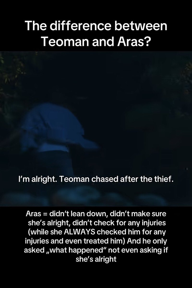 nxxr2eo's tweet photo. just saw this and seriously wtf?
leyla just told aras that teoman, his brother whom he’d just found after 11 years, was going after a robber ALONE. if aras had done that instead of immediately going after his brother, teo would’ve died and y’all want romance in this scene? https://t.co/q3SKjxaRRp
