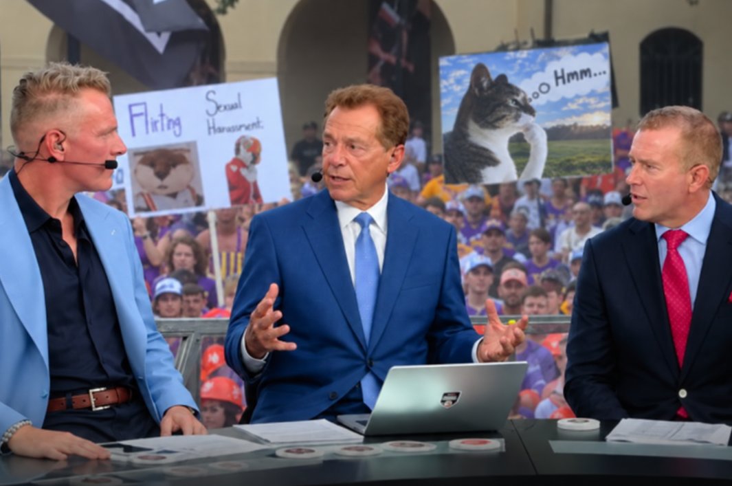 CryptoKaleo's tweet photo. I'll give anyone who can get a Thinking Cat sign on College Gameday next week 250,000 robinhood:0x7fe995a80075df3dc8ae11a9b82c7fe4202cd87f.

- Has to be behind the broadcasters while they're talking.

- Just take a selfie or some type of picture with it while you're there to prove it's you.

Make it happen and you get paid to watch football.

If you actually seriously make it to Knoxville and have a sign that you're walking around with but don't make it on the stage behind these guys I'll still give you 25,000 robinhood:0x7fe995a80075df3dc8ae11a9b82c7fe4202cd87f for trying.

good luck