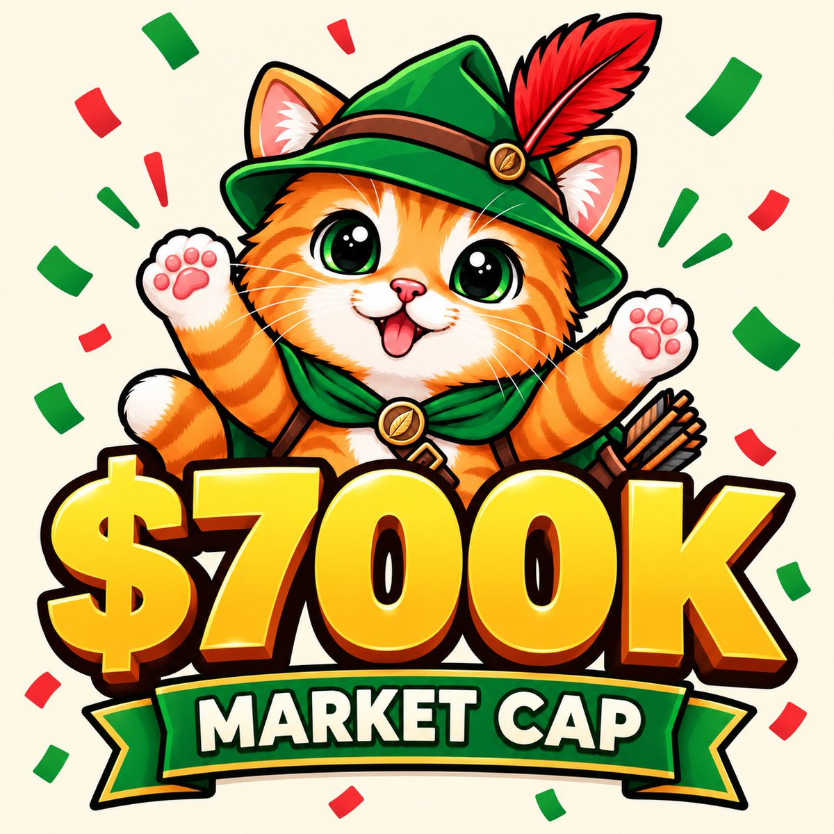 catwiffeather's tweet photo. $700K market cap. 🪶

Thank you to everyone who’s backed $CATWIFFEATHER, shared a post, or joined the chat. This little cat has come a long way because of you. 💚 https://t.co/ExlnSEMGhj