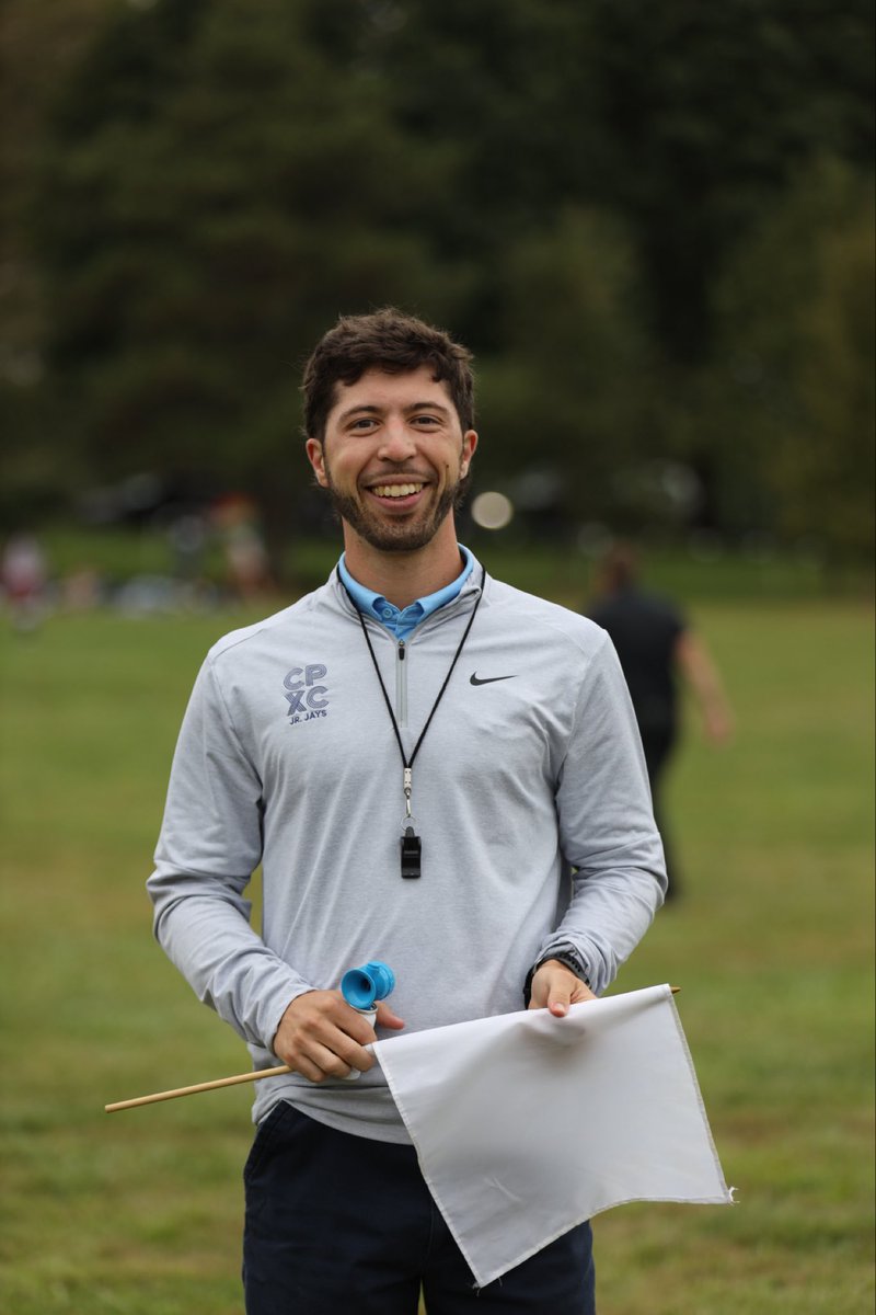 PrepRunningNerd's tweet photo. Adam Mullin, an assistant cross country coach at Prep, is the starter for today’s Prep meet at Boys Town.  A theology teacher, Adam (probably) believes in the divine nature of distance running.  He also (probably) loves weekends and rom-coms, because who doesn’t love them?  Finally, he (probably) thinks Nerdfoot is the coolest dude he’s ever met.  We sure do.