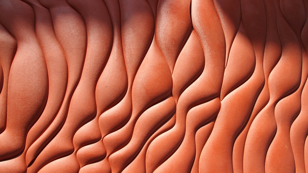 JujiangArt's tweet photo. Wavy 3D textured finishes with flexible color matching create dynamic artistic effects for building facades. 
#SurfaceDesign #ArchitecturalArt #FacadeMaterials  #DesignInspiration https://t.co/fXnU059ra7