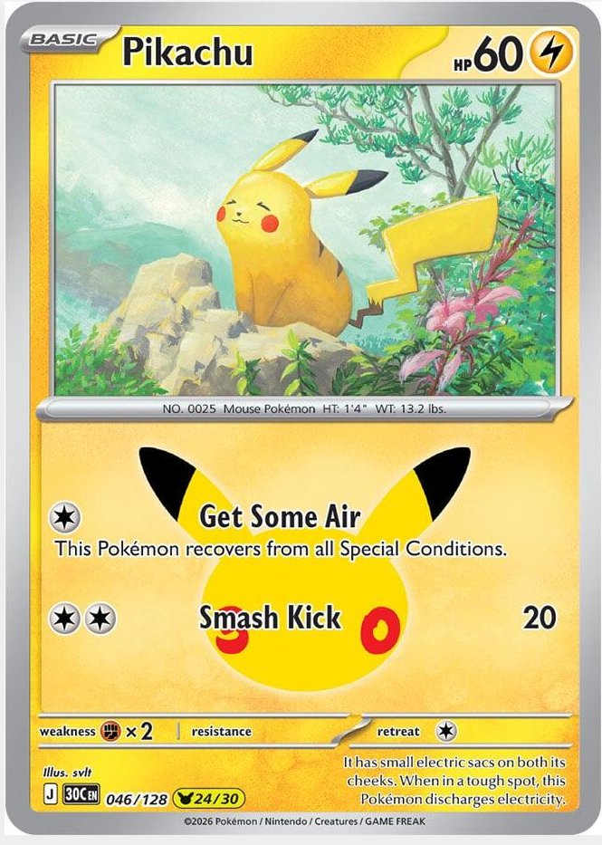 JupiterFGC's tweet photo. @_toxicblonde This was the last Pikachu he pulled as well [his favorite].

"Get Some Air
This Pokemon recovers from all Special Conditions"

😭 https://t.co/wZQPNYYzgM