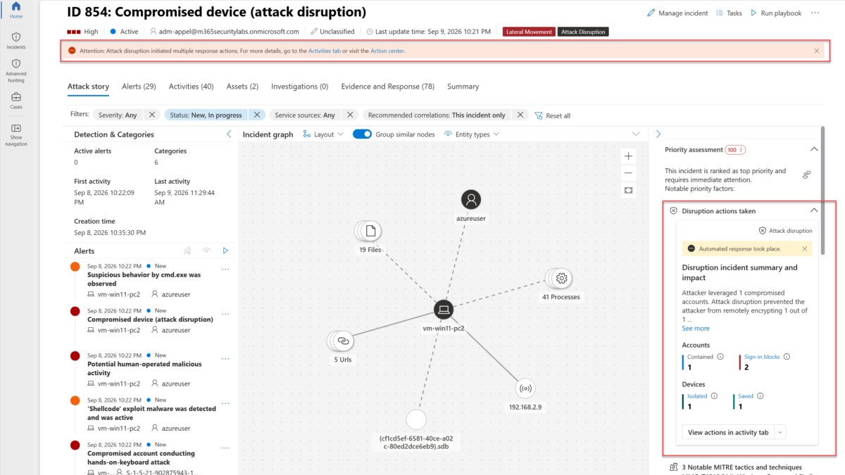 JeffreyAppel7's tweet photo. Your SOC vendor closes a Microsoft Defender alert within seconds via automation. Efficient? Maybe.

But here’s the question worth asking: Could that automation prevent Microsoft Defender XDR from building the attack story?

https://t.co/MKskP7tRTt https://t.co/hB6bzHnnrO