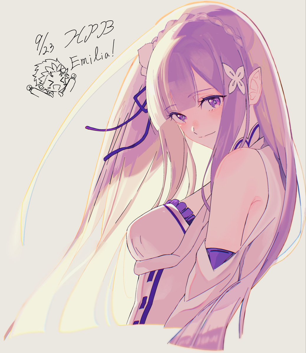 Z8eWkMGBcr3168's tweet photo. エミリア誕！🎉
#エミリア生誕祭2026 
#エミリア誕生祭2026 https://t.co/uKJeCcSfSa