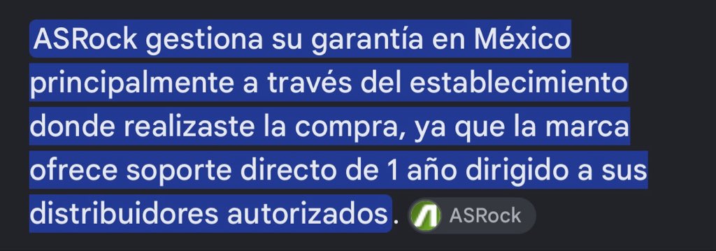 Lightning_zp's tweet photo. Si están pensando en comprar algún producto de @ASRockInfo en Mexico, piensenselo dos veces, a parte de la mala calidad, literalmente su servicio al cliente te dice que no tiene garantia en Mexico, compre en Amazon una motherboard de la tienda oficial de ASRock, y fallo a los 6 meses, lo unico que dicen es que el distribuidor deberia hacerse responsable y Amazon solo te dice que es valido un cambio en los primeros 30 dias, pesimo servicio, es mejor gastar un poco mas y compren de marcas confiables y con buena reputación como @ASUS, @msigaming , mas vale buena calidad a componentes que pueden dañar tu PC