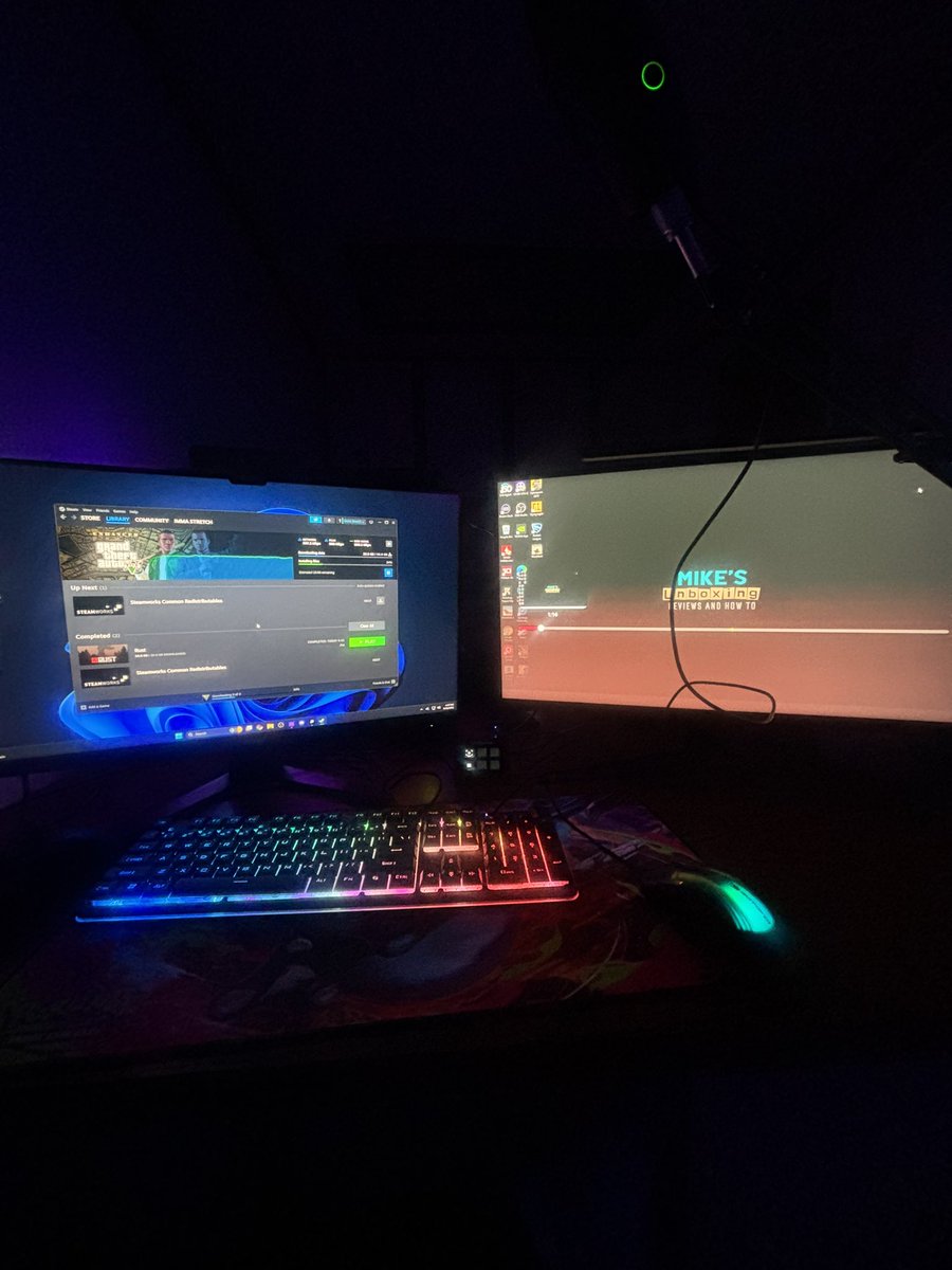 EzrahLive's tweet photo. Gaming Setup ✅ https://t.co/aw4lauRkPd