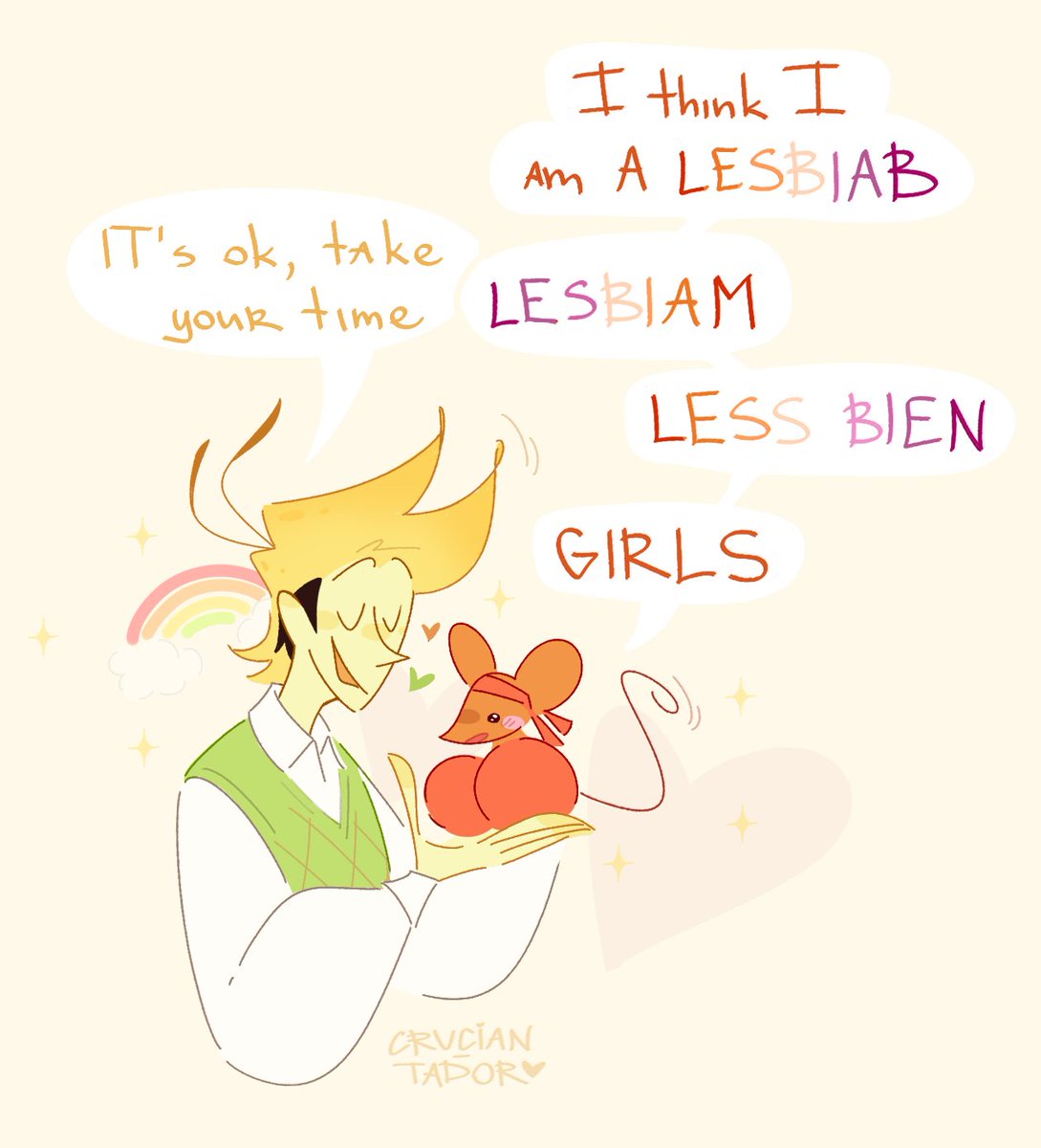 crucian_tador's tweet photo. girls🧀
#deltarune #flowery #orange https://t.co/8mReY9H1IW