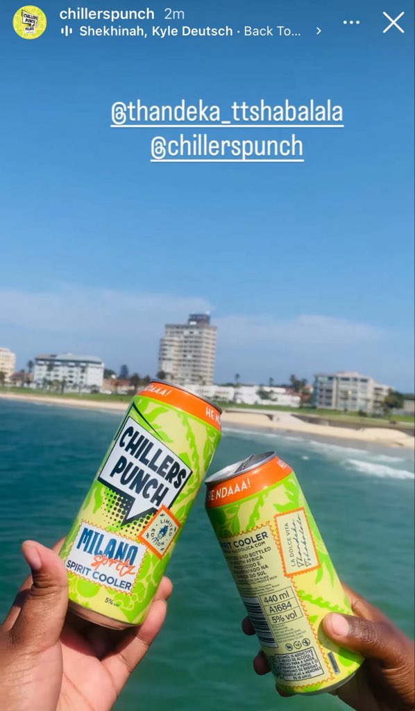 therealsnaZz's tweet photo. 🥂 Cheers to Chillers Punch 🥂

MC KAT SINIVASAN X MILLIONCHELLA
LERATO KGANYAGO X MILLIONCHELLA
#MillionChellaLineUp
#MainCharacterLifestyleExperience https://t.co/Zenkc3ObGe