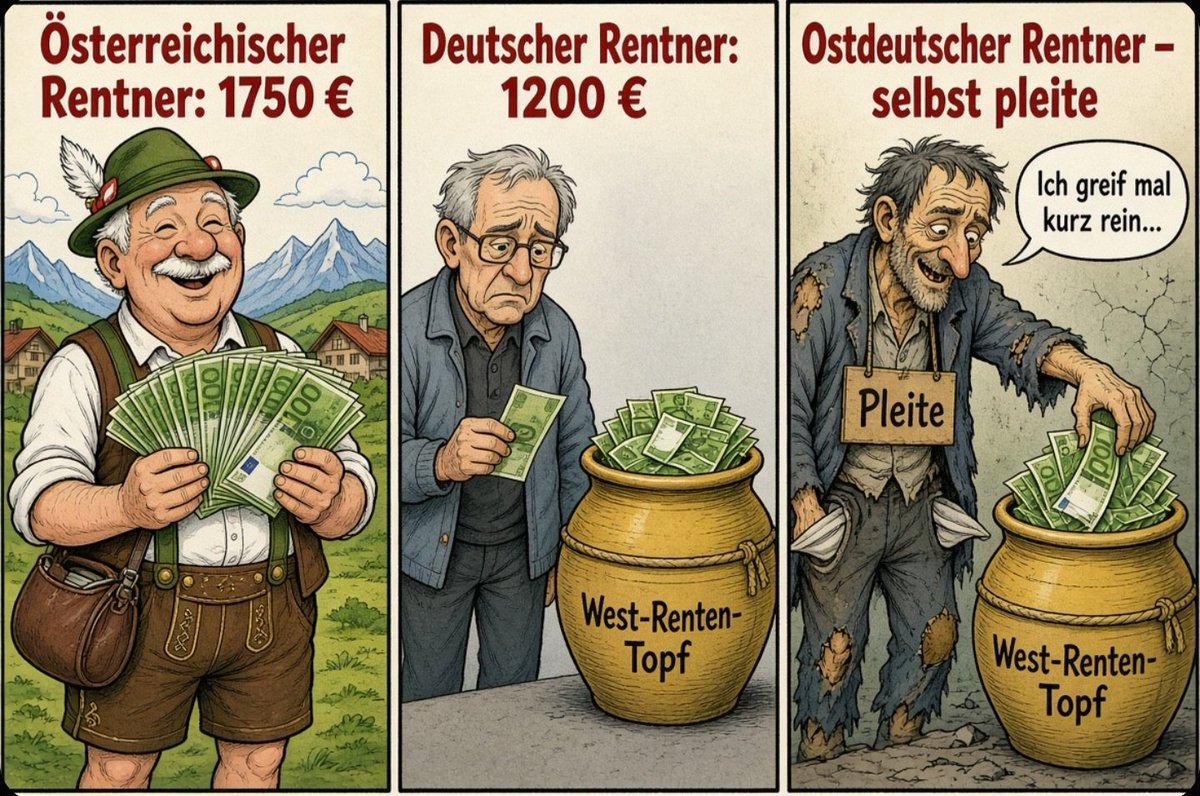 katostae's tweet photo. @DerBardeRalph € 3,7 Billionen gingen von Westdeutschland nach Ostdeutschland. Es ist schlicht kein Geld da. https://t.co/siQJkmLYwD