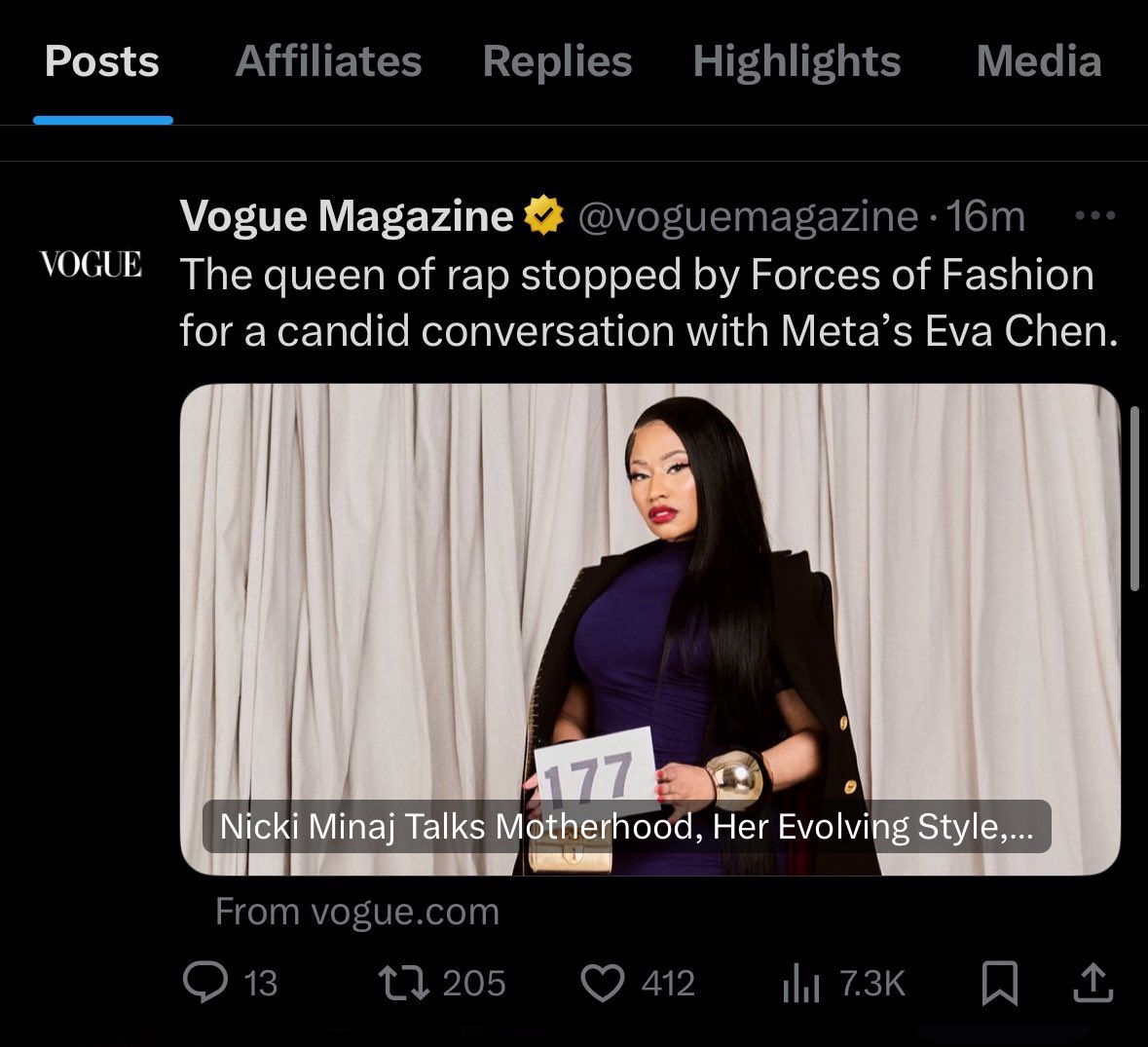 MaterialBarbz's tweet photo. @cyhrme @cyhrme Stupid bitch Nicki is literally building her business and Nicki has already been there and done that. 

Show me where Vogue is writing articles about your fav being the queen of rap AND fashion 

You can’t even mention Cardi without mentioning NICKI stupid bitch https://t.co/VSuQ2kVyxX