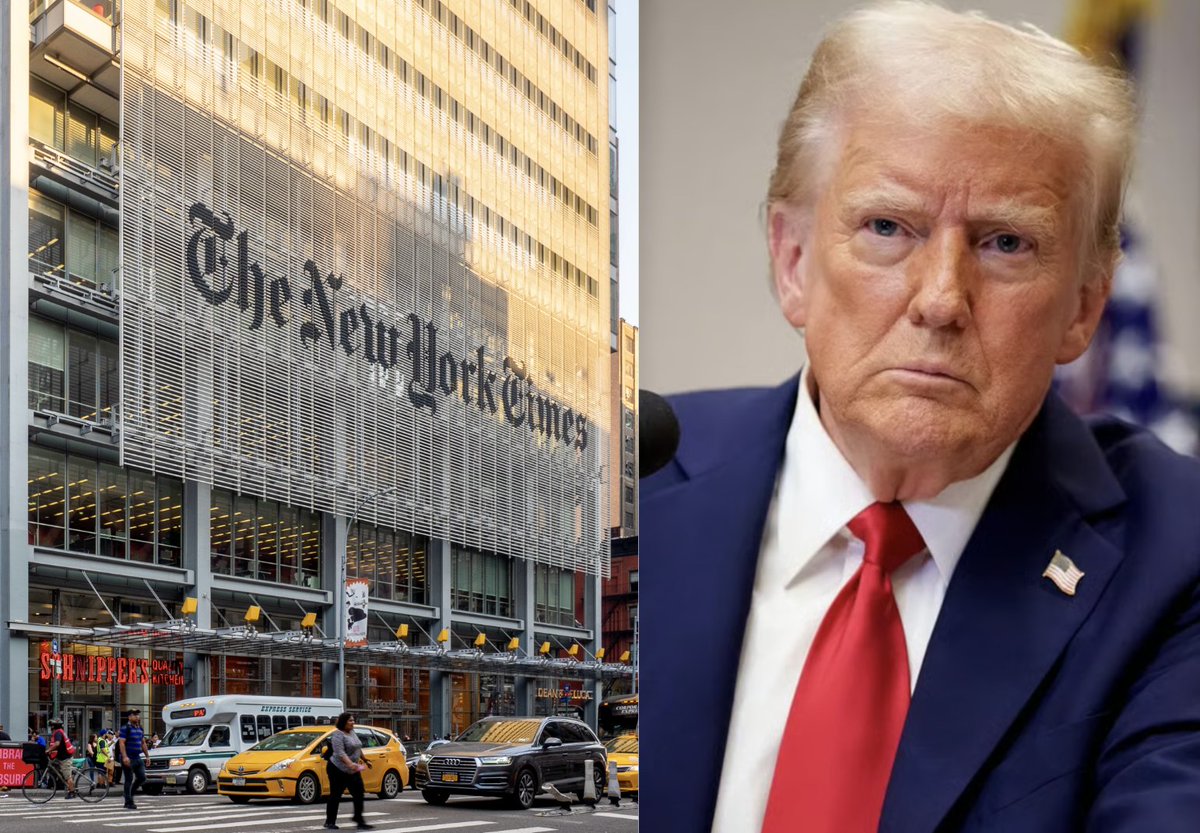 OccupyDemocrats's tweet photo. BREAKING: LOVE IT! The New York Times digs in hard against Trump and announces that they'll continue withholding ALL White House press pool images until the media ban case has been heard in court.

This is how you call a fascist's bluff...

“The New York Times will continue to withhold publication or distribution of images captured as part of the White House still photography pool, in support of the media organizations that President Trump has targeted with a ban," stated Times spokesperson Charlie Stadtlander.

"We’ll maintain this policy until a court has the chance to hear arguments on the legal claims filed by those media organizations. We remain committed to covering the president and his administration with thorough, unflinching news reporting," he continued.

"Alongside the broadcast outlets that have suspended their video pool coverage of the president, The Times’s decision recognizes that barring these media outlets is unequal treatment and punitive retaliation for simply reporting the news," the statement concluded.

Last Friday, Trump banned CNN, Politico, and MS NOW from the White House, citing their supposed penchant for publishing "fake news." In reality, he just hates that they accurately report on his administration's endless string of failed policies and blunders.

The other mainstream outlets banded together in solidarity to defend the First Amendment. CBS News, ABC News, CNN, Fox News, and NBC News announced that they were suspending TV press pool coverage of Trump. 

The lack of proper pool coverage resulted in an embarrassing incident yesterday, where Trump held a big ribbon-cutting event for his White House helipad but the audio was awful because there were no professional media microphones present.

The Times announced yesterday that they wouldn't be releasing any images from the pool, but it was unclear how long this restriction would last. This new announcement makes it clear and the timing is perfect. Trump is in New York for the United Nations meeting this week and is desperate for attention. Denying him the media coverage he wants is the surest path to making him cave.

Please ❤️ and share if you stand with The New York Times!