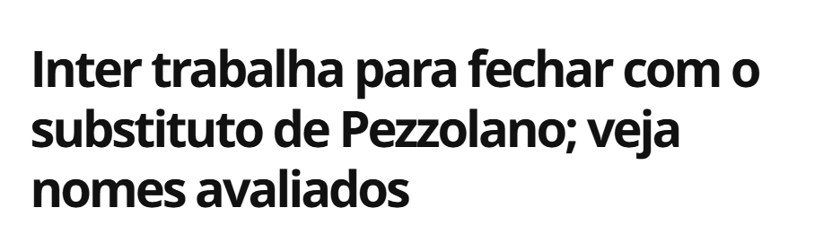 mauriciojornal_'s tweet photo. Cara, é inacreditável o Internacional ter demitido o Paulo Pezzolano sem um plano B definido.

Não estou dizendo que deveria ter mantido ele no cargo.

Mas faltando 10 rodadas e com o time no Z-4, o mínimo que você precisa ter é outro treinador engatilhado. https://t.co/ThEwIGp8QV